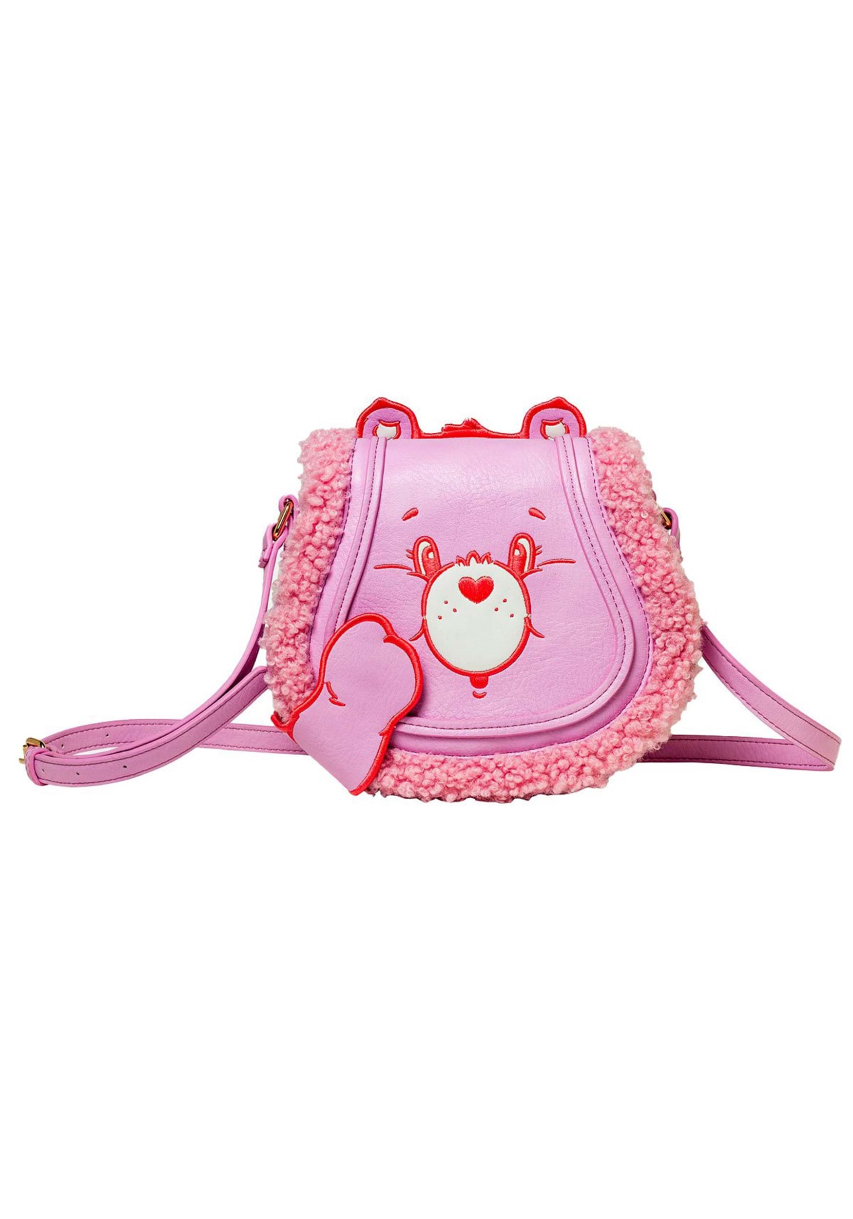Image of Danielle Nicole Care Bears Love-A-Lot Bear Crossbody Handbag | Care Bears Bags & Backpacks