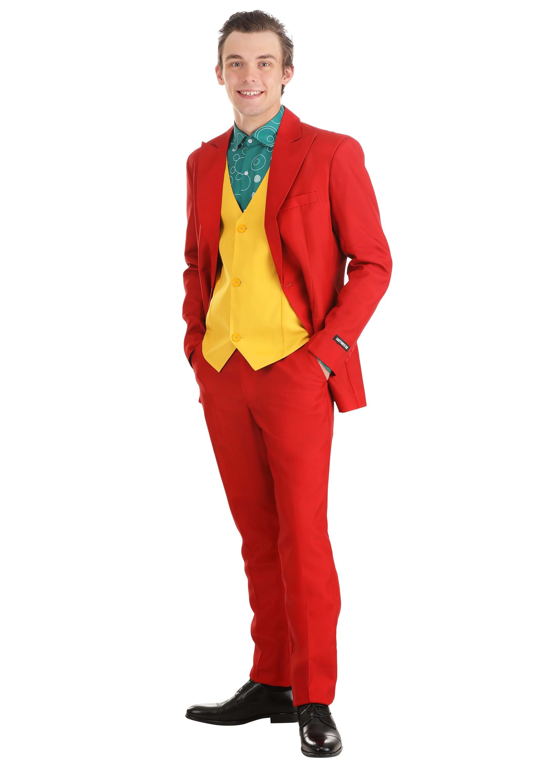 Image of Dark Clown Comedian Suit Costume ID OSCSMS-1039-L