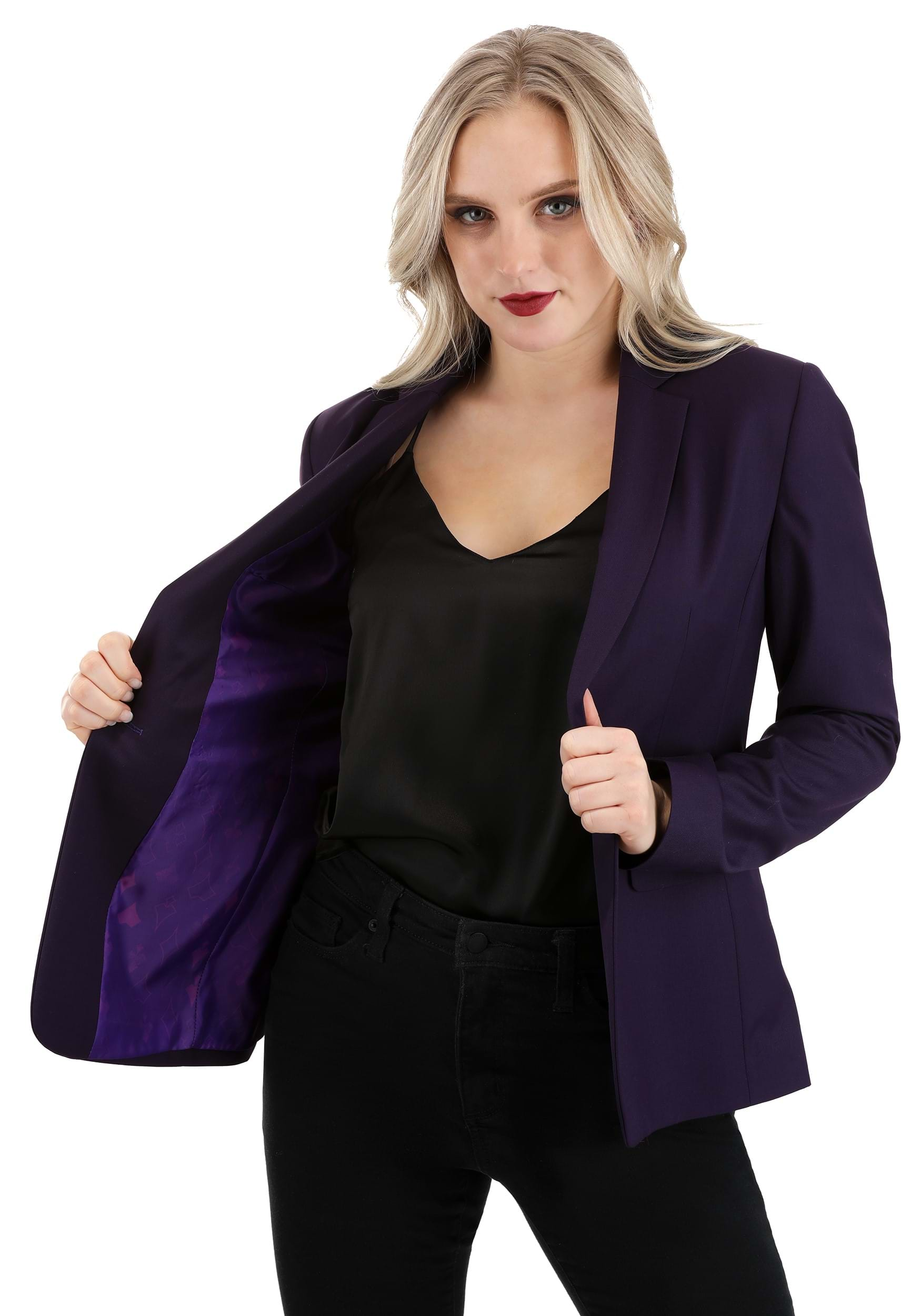 Image of Dark Knight Women's Joker Blazer ID FUN1966AD-22