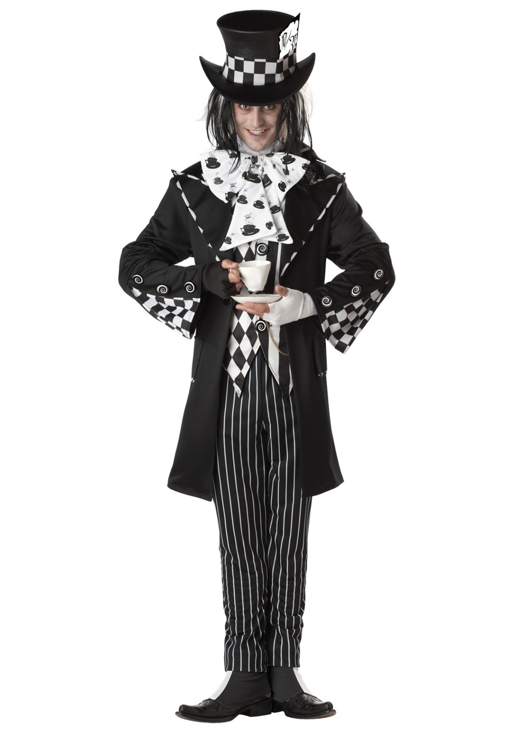 Image of Dark Mad Hatter Men's Costume | Alice in Wonderland Costumes ID CA01101-S