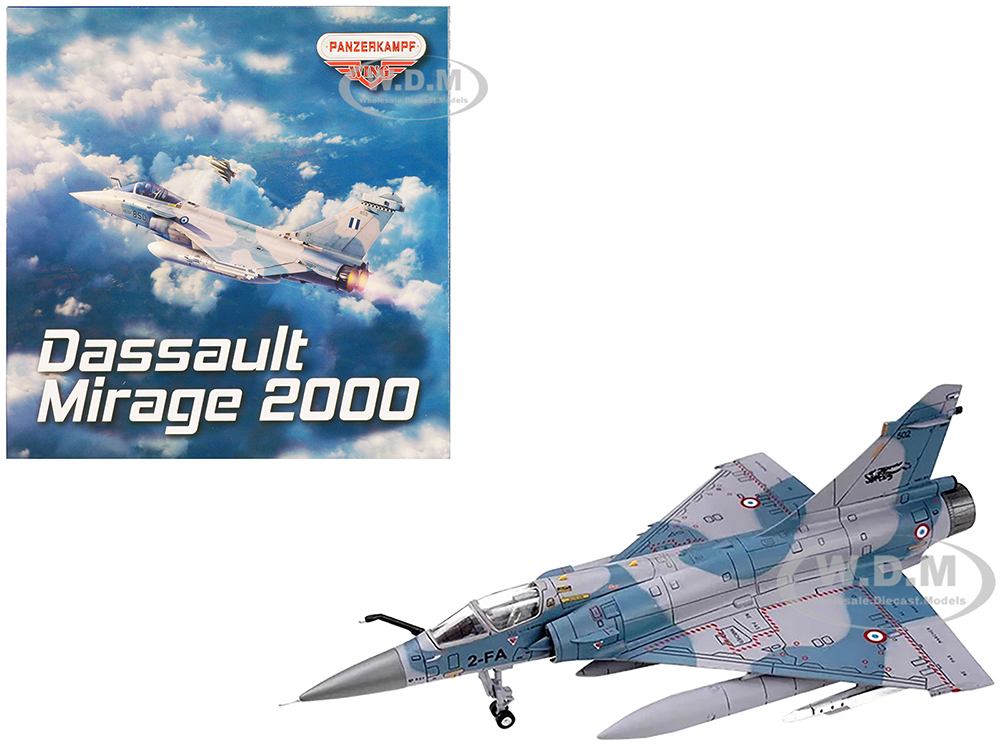 Image of Dassault Mirage 2000-5F Fighter Aircraft "2-FA Cigognes" French Air Force "Wing" Series 1/72 Diecast Model by Panzerkampf