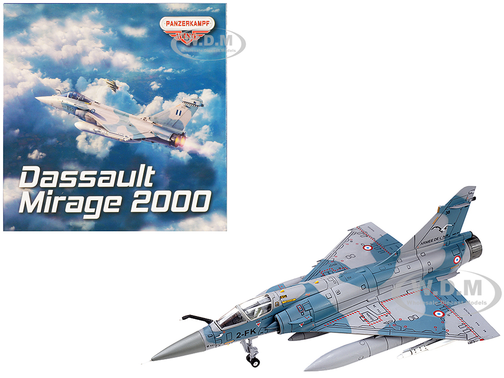 Image of Dassault Mirage 2000-5F Fighter Aircraft "2-FK Cigognes" French Air Force "Wing" Series 1/72 Diecast Model by Panzerkampf