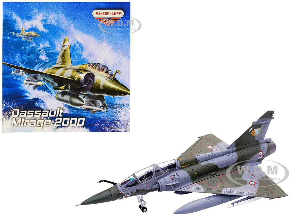 Image of Dassault Mirage 2000N Fighter Aircraft "Escadron de Chasse 2/4 La Fayette Luxeuil" (2004) French Air Force "Wing" Series 1/72 Diecast Model by Panzer
