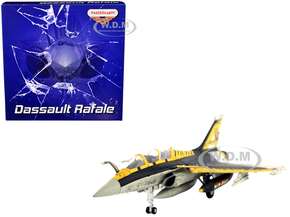 Image of Dassault Rafale B Fighter Jet "NATO Tiger Meet" (2009) with Missile Accessories "Panzerkampf Wing" Series 1/72 Scale Model by Panzerkampf