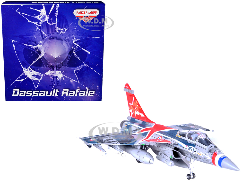 Image of Dassault Rafale C Fighter Jet "Regiment de Chasse 2/30 Normandie-Niemen" 75th Anniversary Edition with Missile Accessories "Panzerkampf Wing" Series