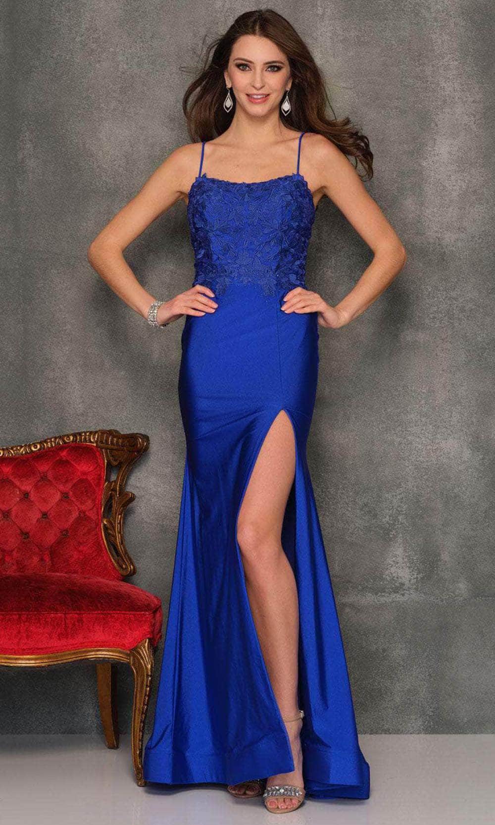 Image of Dave & Johnny 10883 - Embroidered Bodice Prom Gown