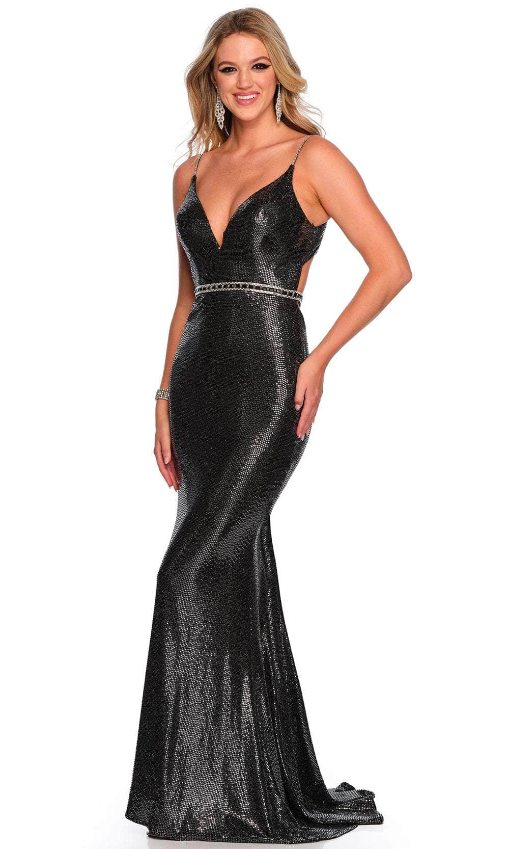 Image of Dave & Johnny 11279 - Bandeau Back Embellished Prom Gown