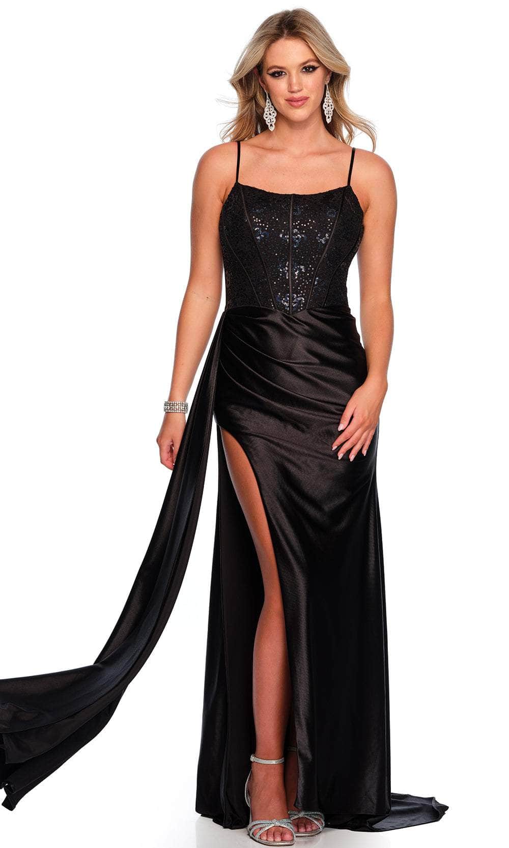 Image of Dave & Johnny 11458 - Sequin Corset Bodice Prom Gown