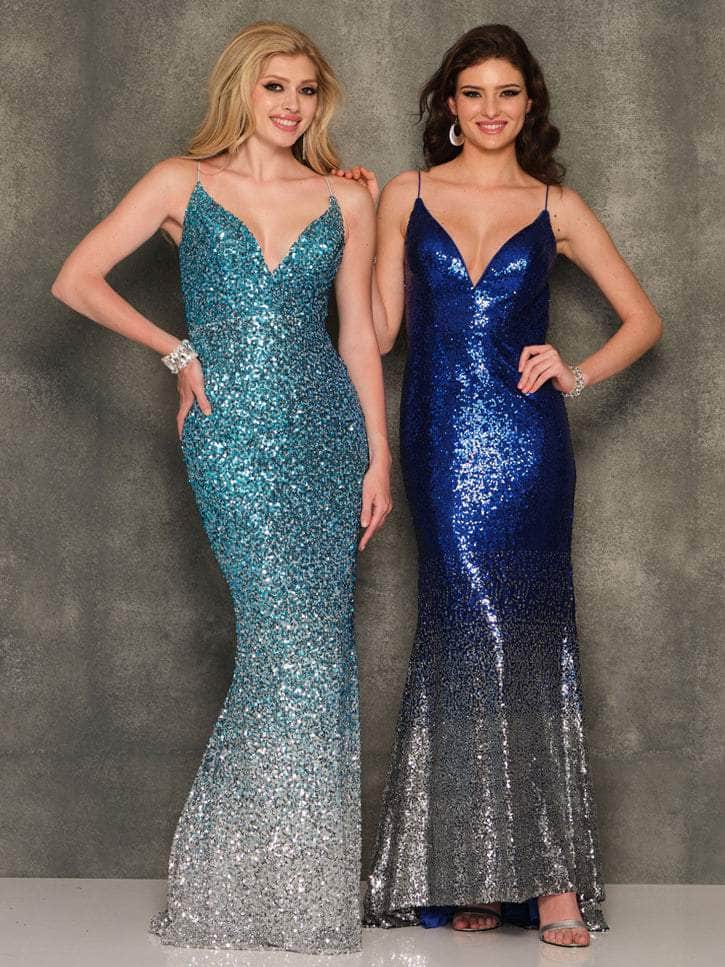 Image of Dave & Johnny A10308 - Fully Sequined Sleeveless Prom Gown