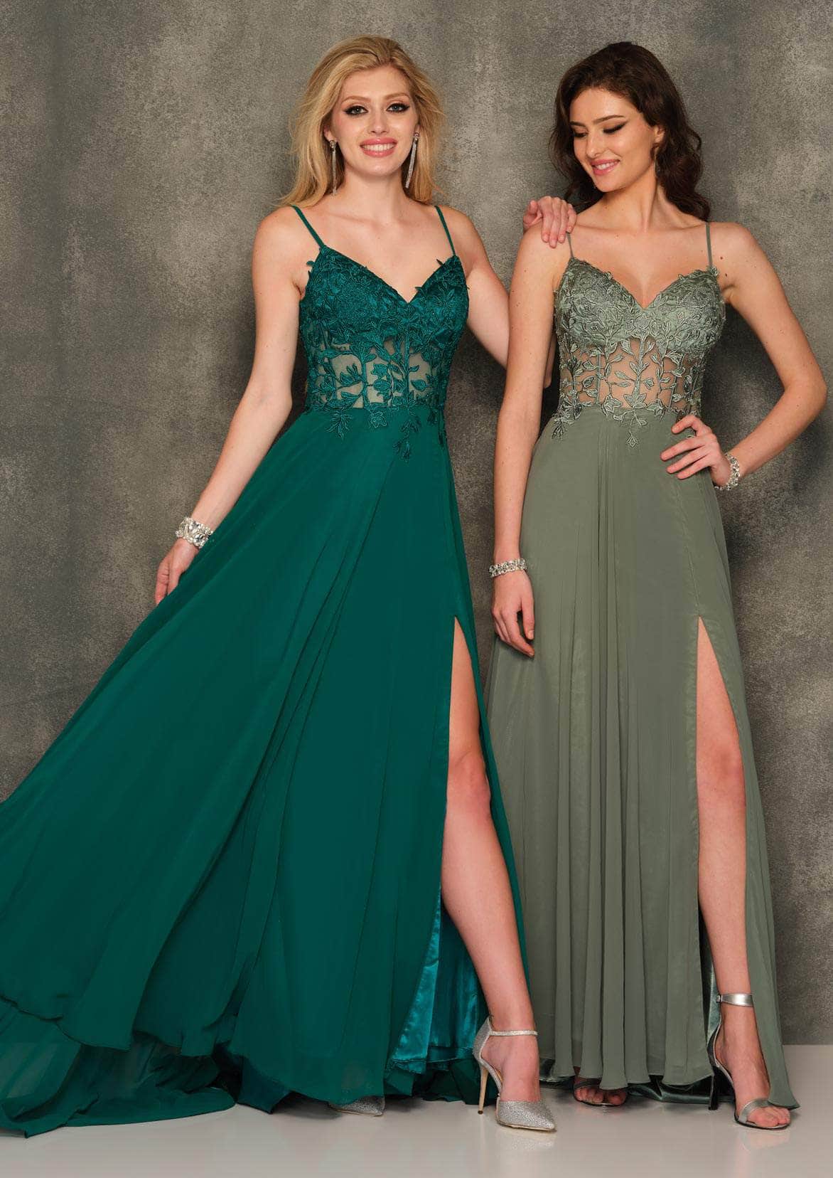 Image of Dave & Johnny A10364 - Corset Style Sleeveless Evening Gown