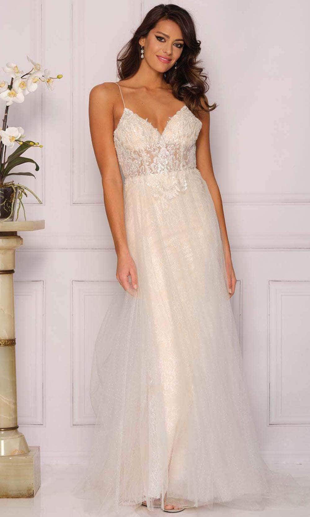 Image of Dave & Johnny Bridal A10358 - Open-Back Bridal Gown