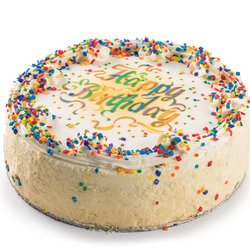 Image of David's Cookies Vanilla Birthday Cake 10"