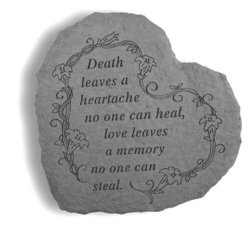 Image of Death leaves a heartache Memorial Stone