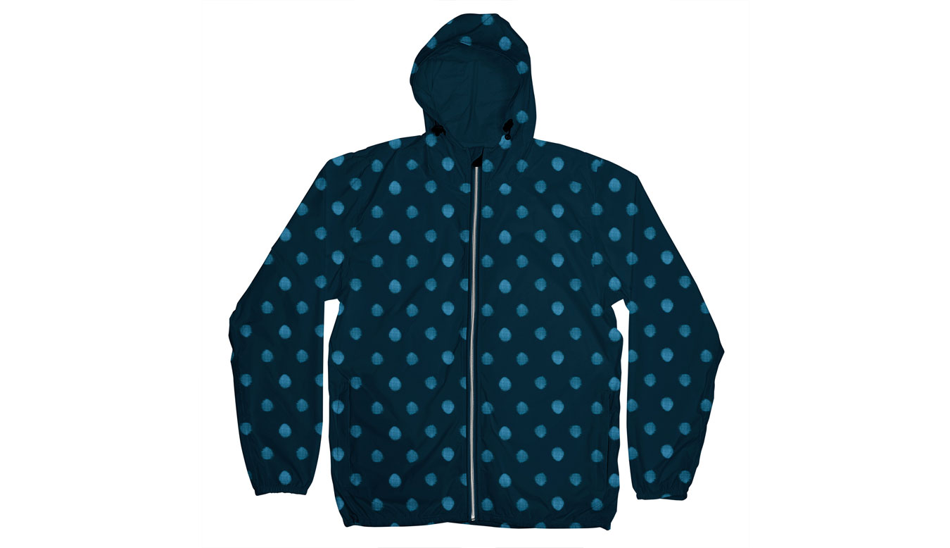 Image of Dedicated Windbreaker Dots Navy HU