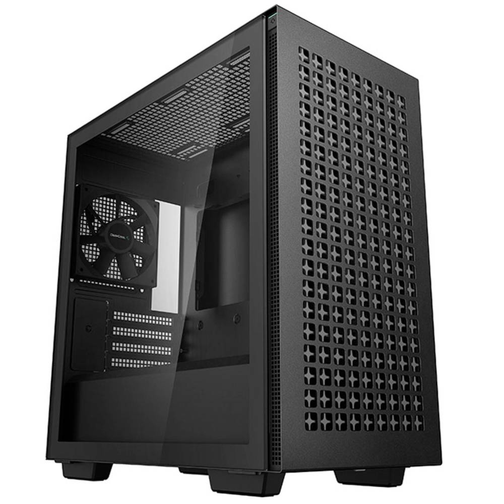 Image of DeepCool CH370 Microtower PC casing Black Built-in fan