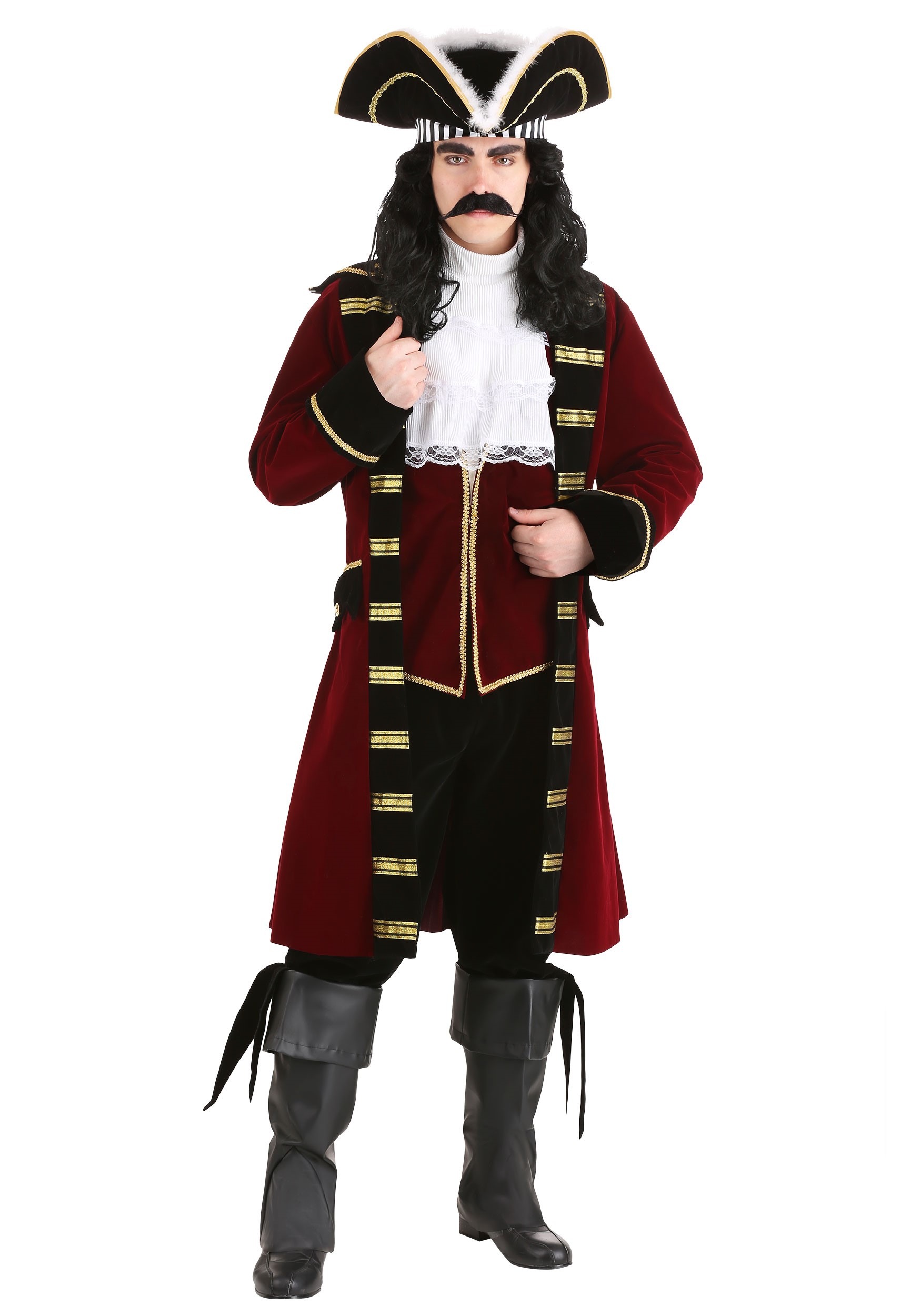Image of Deluxe Captain Hook Costume for Adults ID FUN1200AD-L