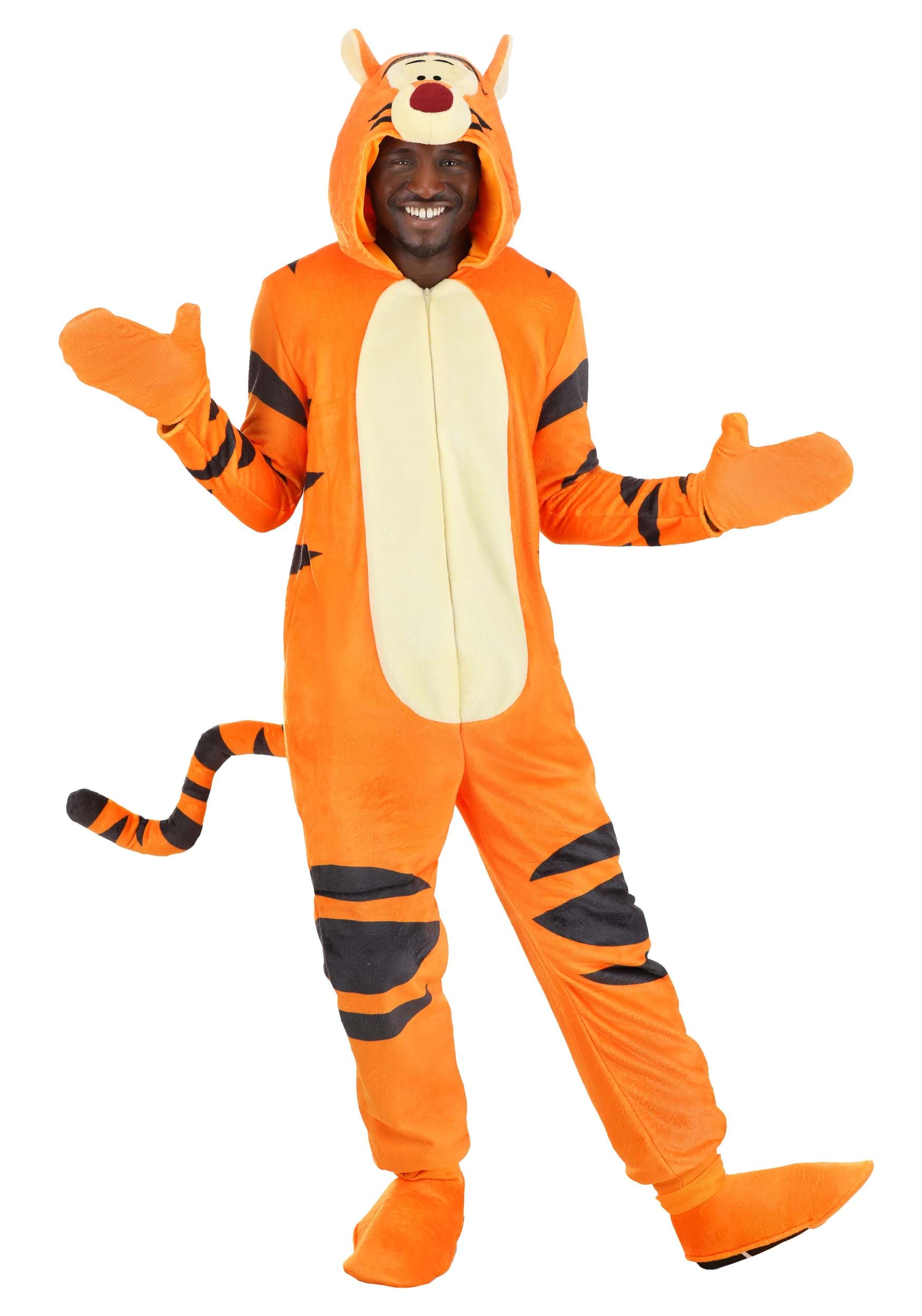 Image of Deluxe Disney Tigger Costume for Adults ID FUN4716AD-L