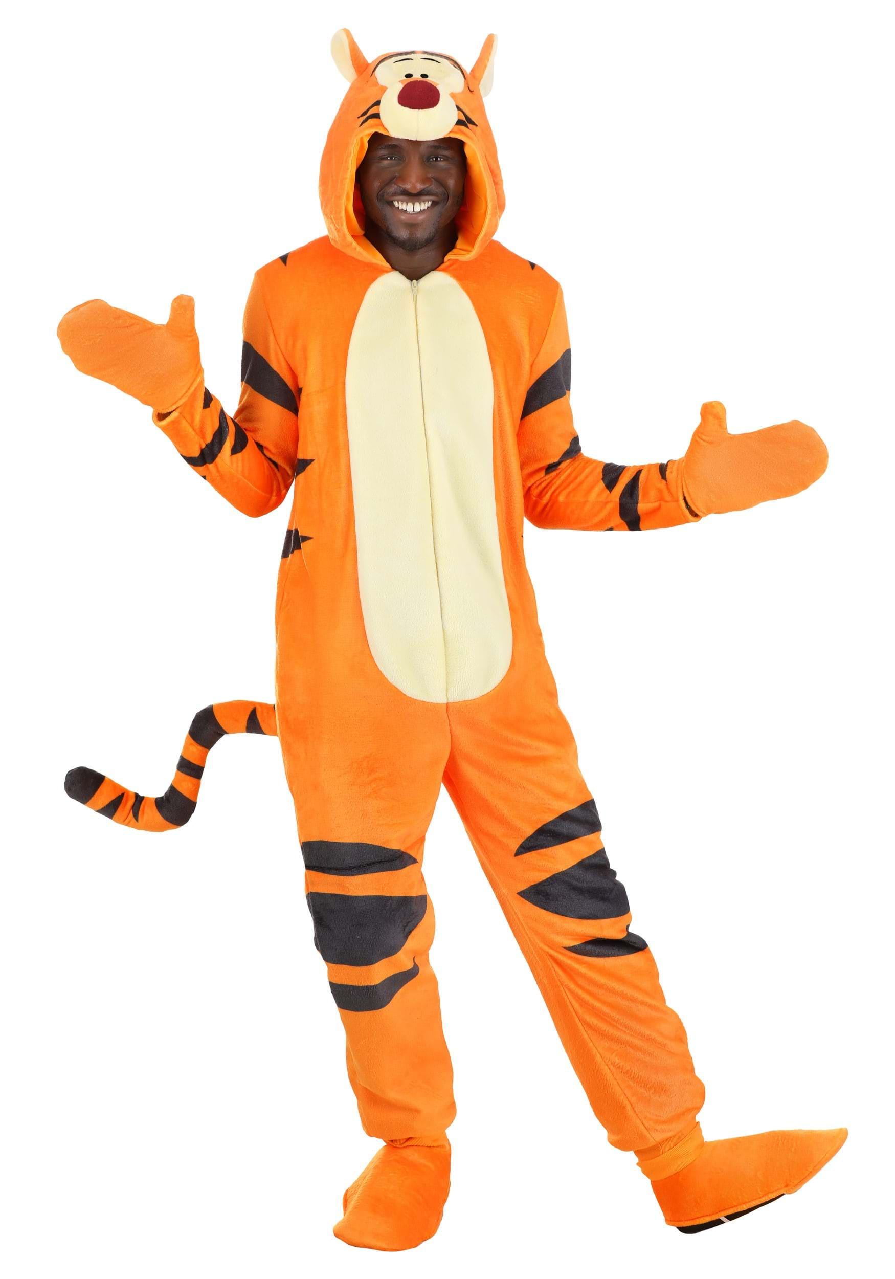 Image of Deluxe Disney Tigger Costume for Adults ID FUN4716AD-XL