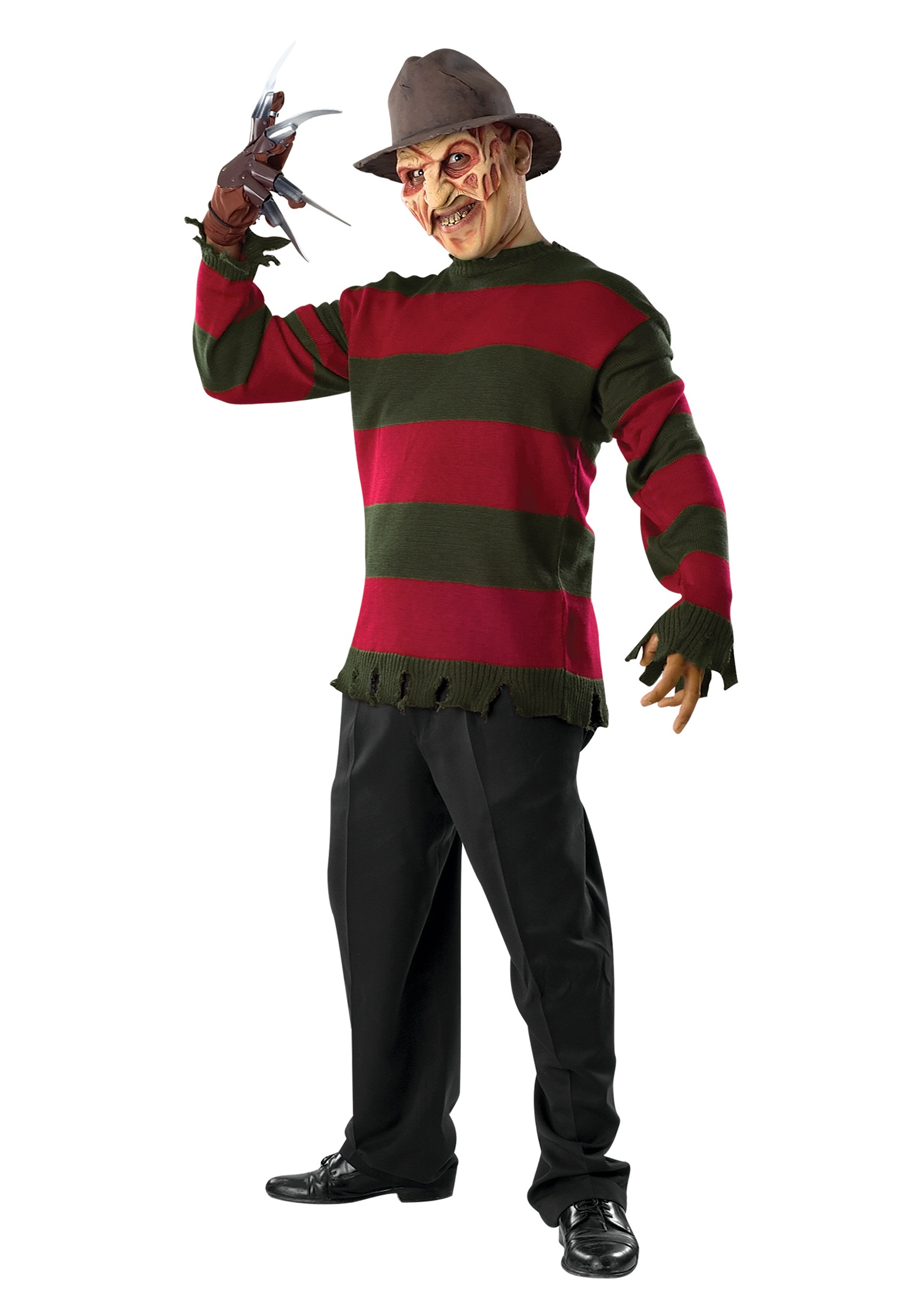 Image of Deluxe Freddy Men's Costume Sweater with Mask ID RU810091-ST