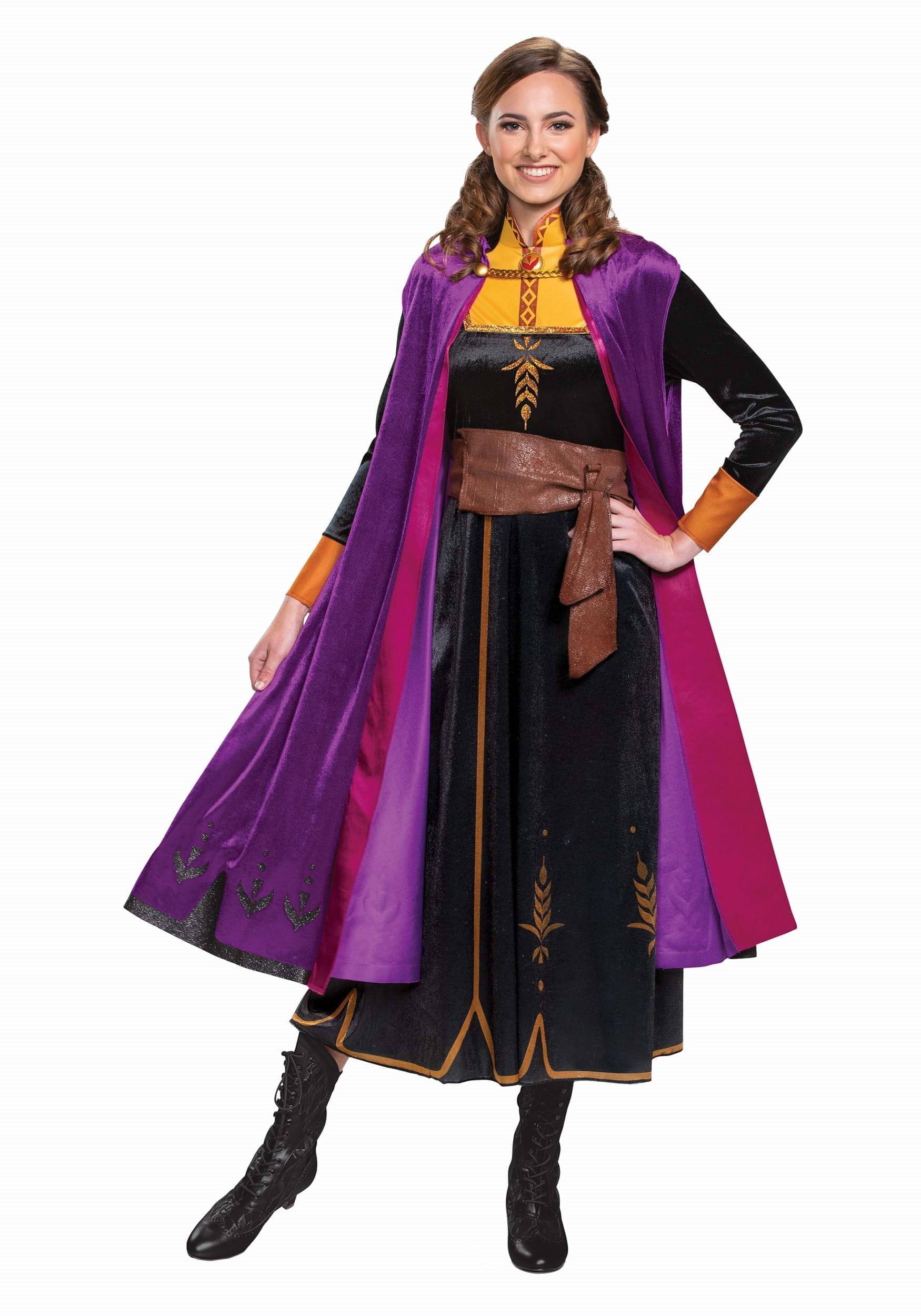 Image of Deluxe Frozen 2 Anna Womens Costume | Disney Costume for Adults ID DI23210-XXL
