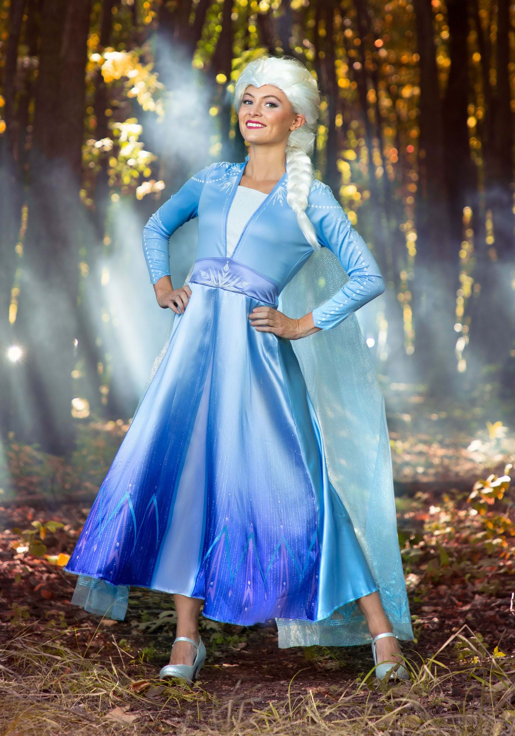 Image of Deluxe Frozen 2 Elsa Costume for Women | Elsa Cosplay Costume ID DI23170-S