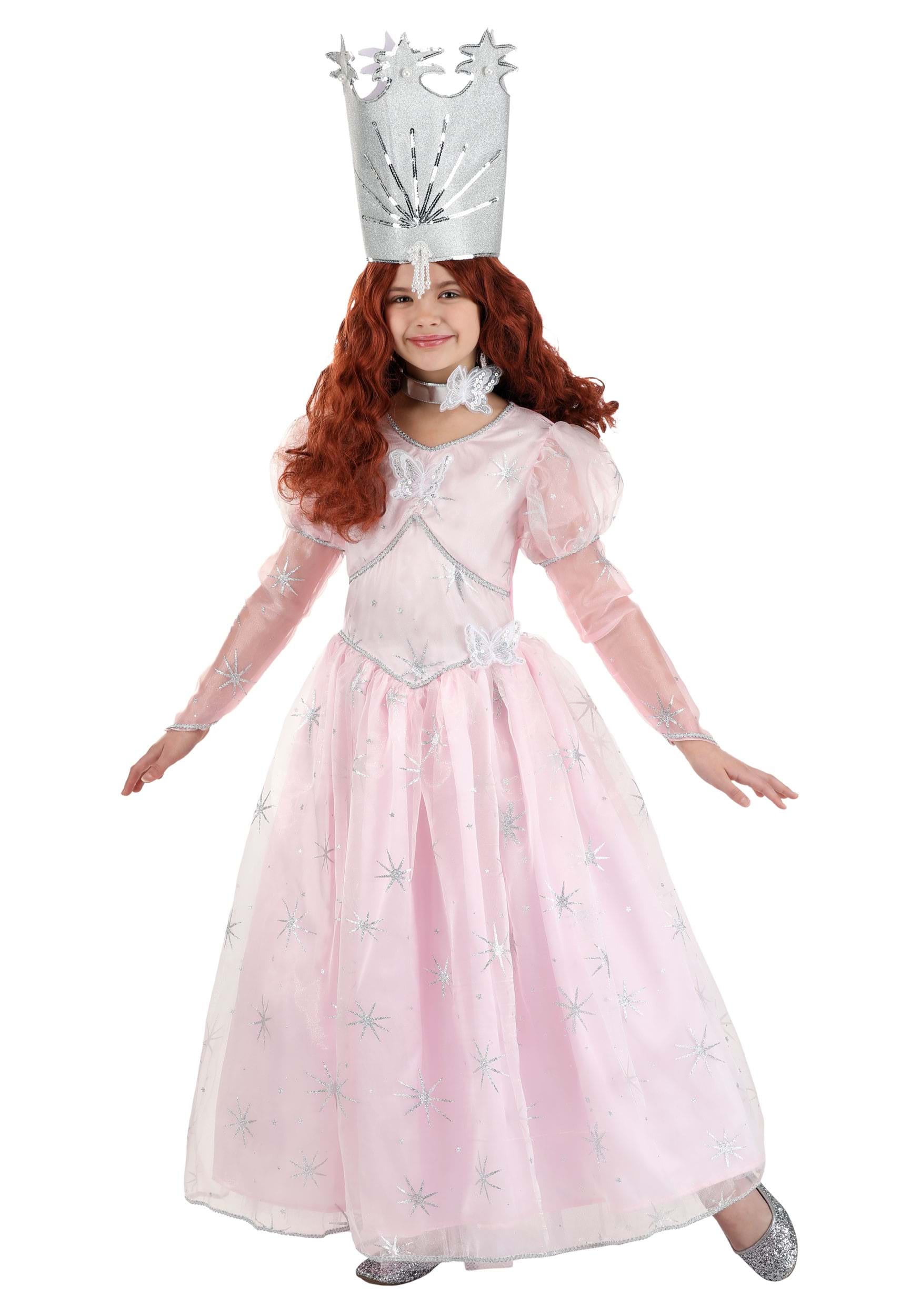 Image of Deluxe Good Glinda Girl's Costume ID FUN2874CH-L