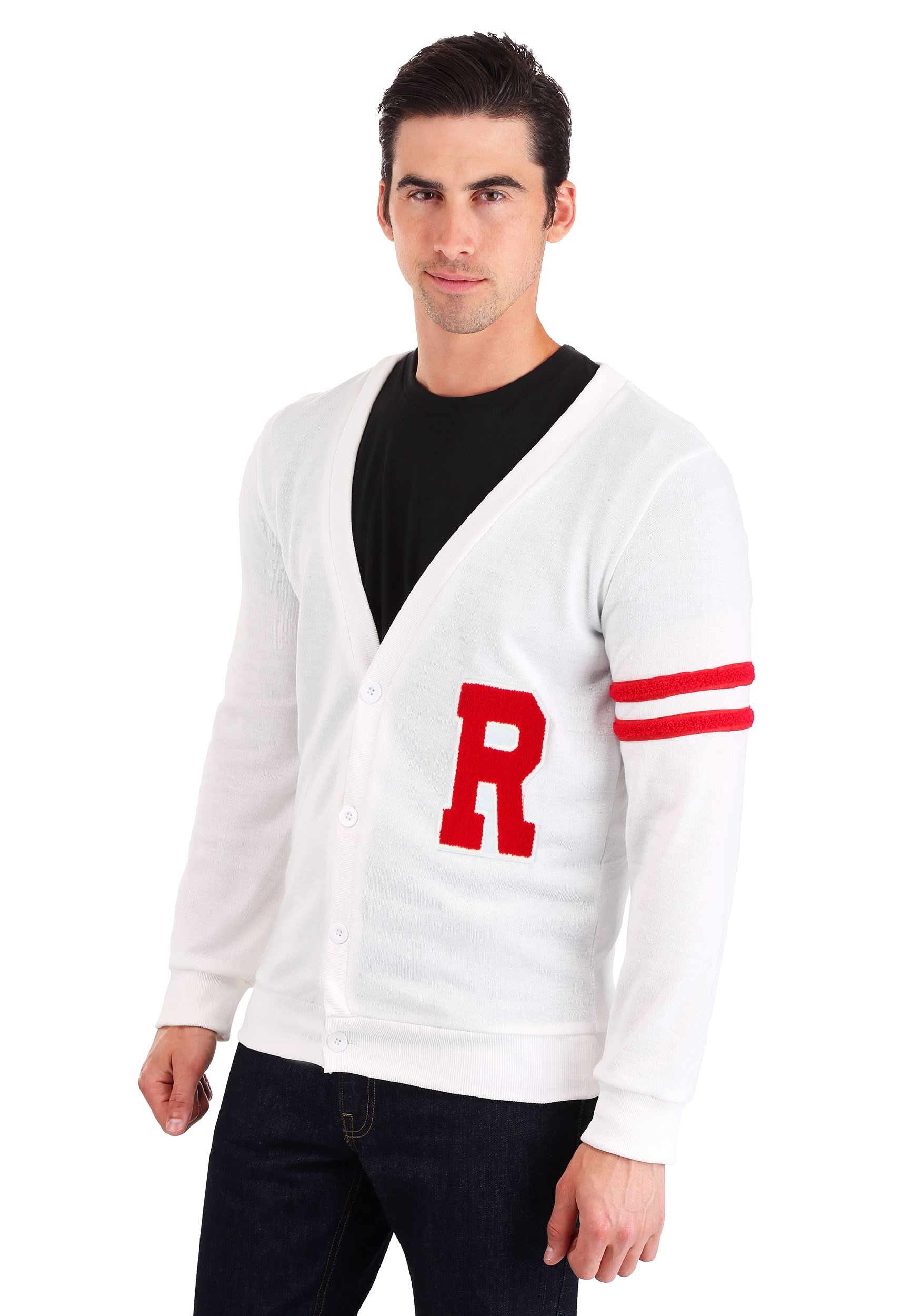 Image of Deluxe Grease Rydell High Men's Plus Size Letterman Sweater ID FUN1392PL-2X