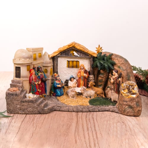 Image of Deluxe Lighted Panorama Nativity Scene ID 3010483