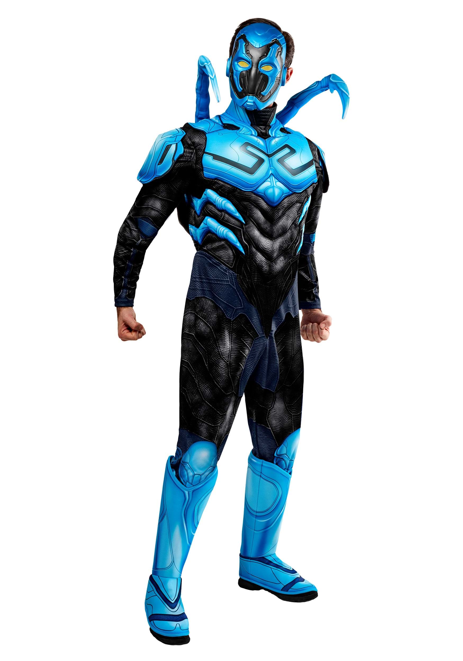 Image of Deluxe Men's Blue Beetle Costume | Superhero Costumes ID RU1000357-L