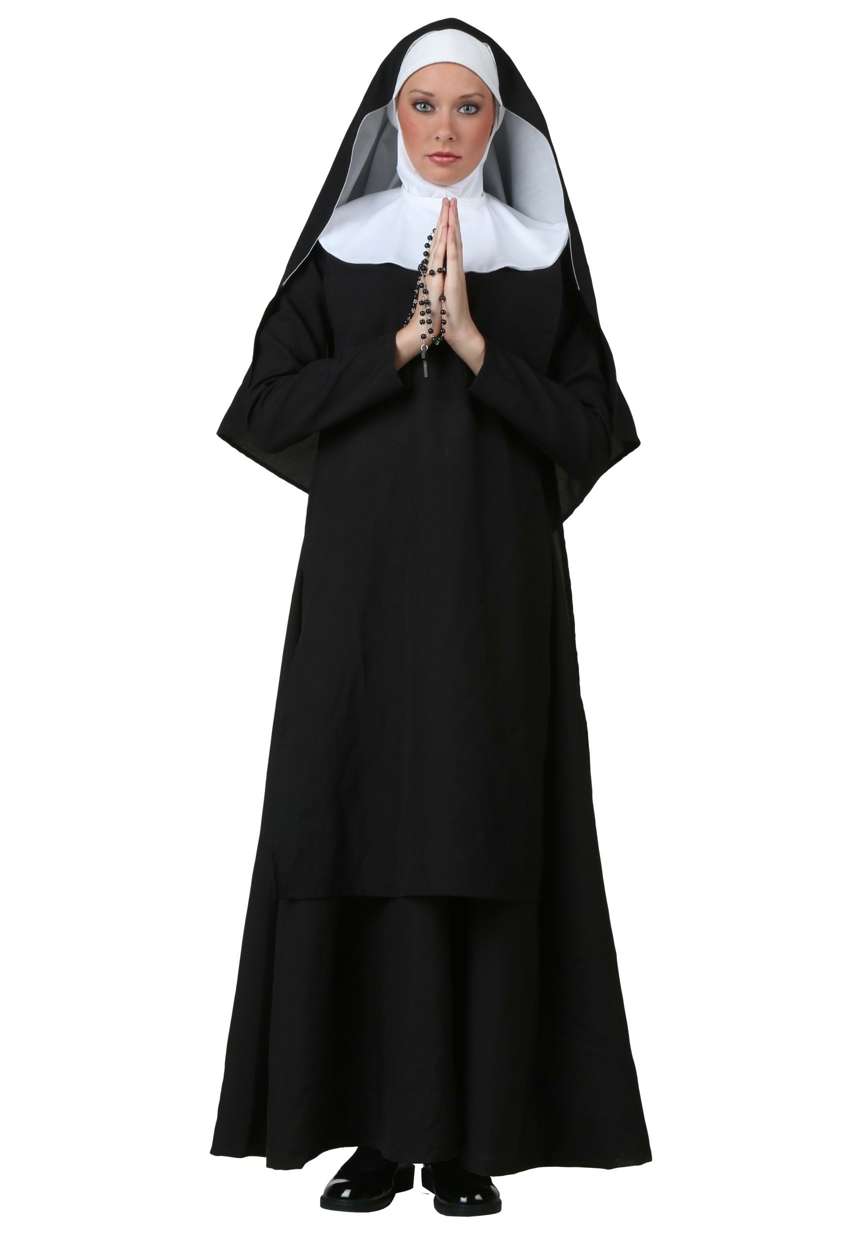 Image of Deluxe Nun Costume ID FUN2935AD-M