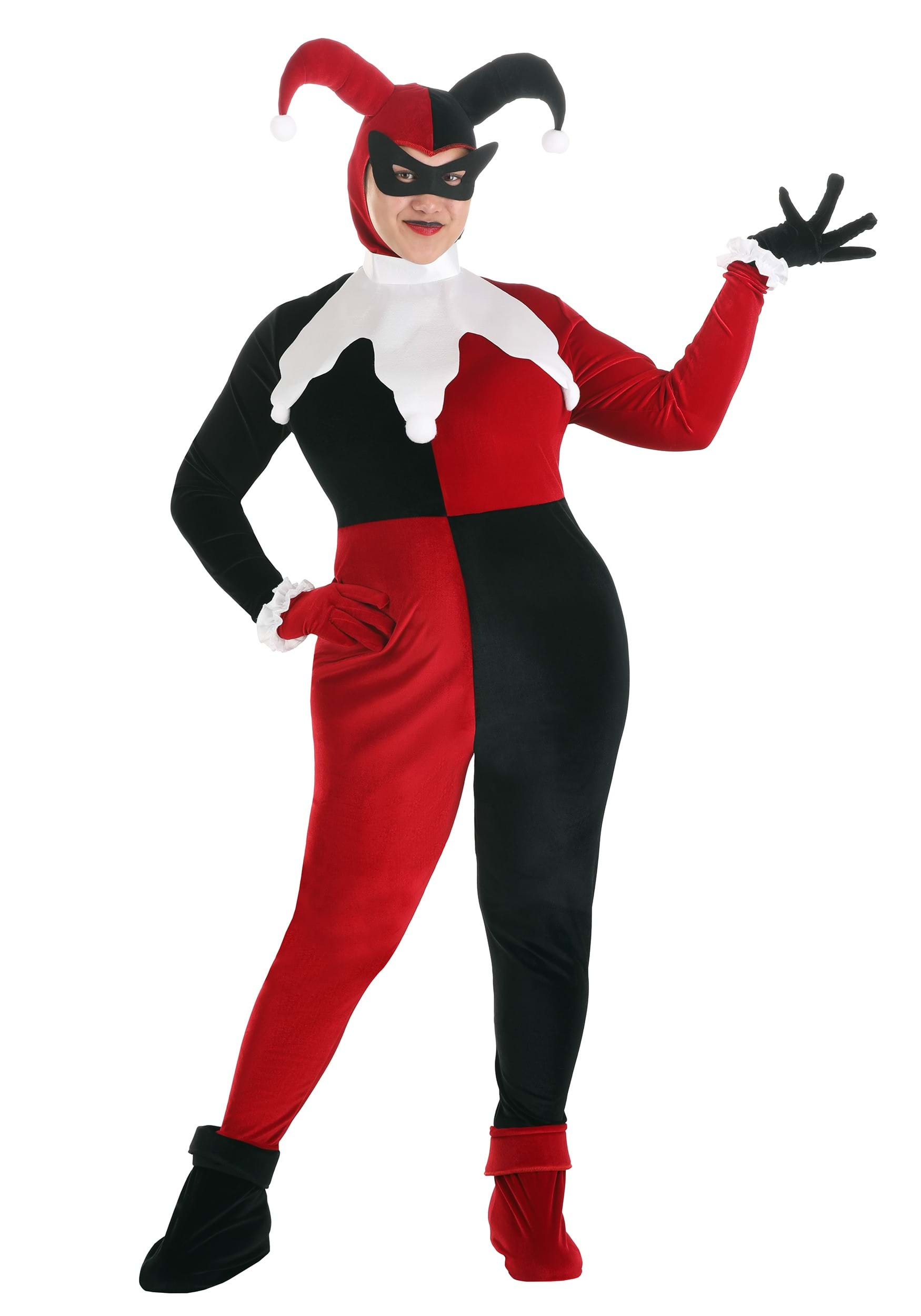 Image of Deluxe Plus Size Harley Quinn Costume ID FUN1453PL-3X