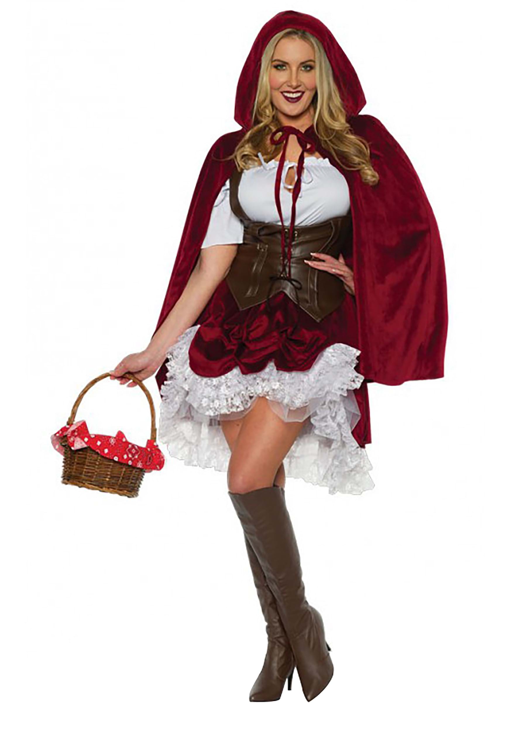 Image of Deluxe Red Riding Hood Costume For Adults ID UN29923-M