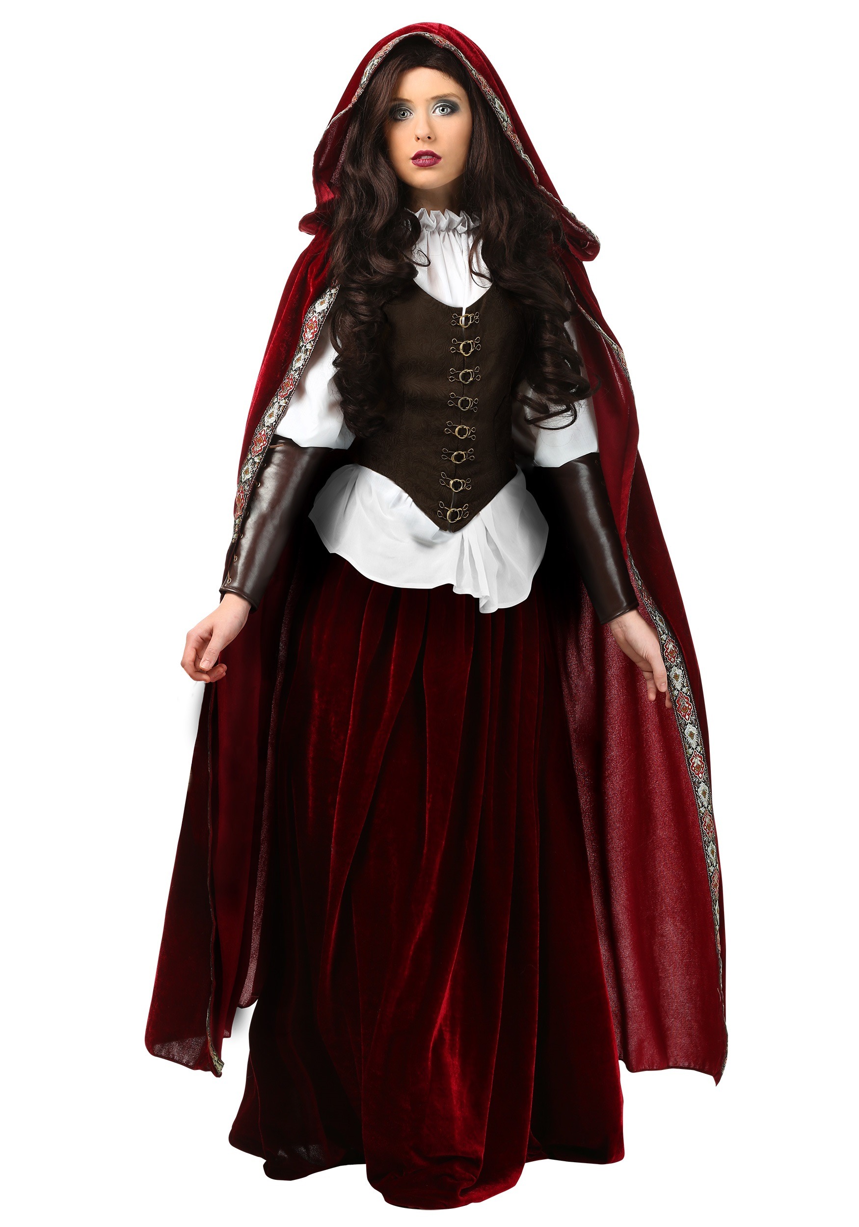 Image of Deluxe Red Riding Hood Plus Size Women's Costume | Exclusive ID FUN2382PL-2X