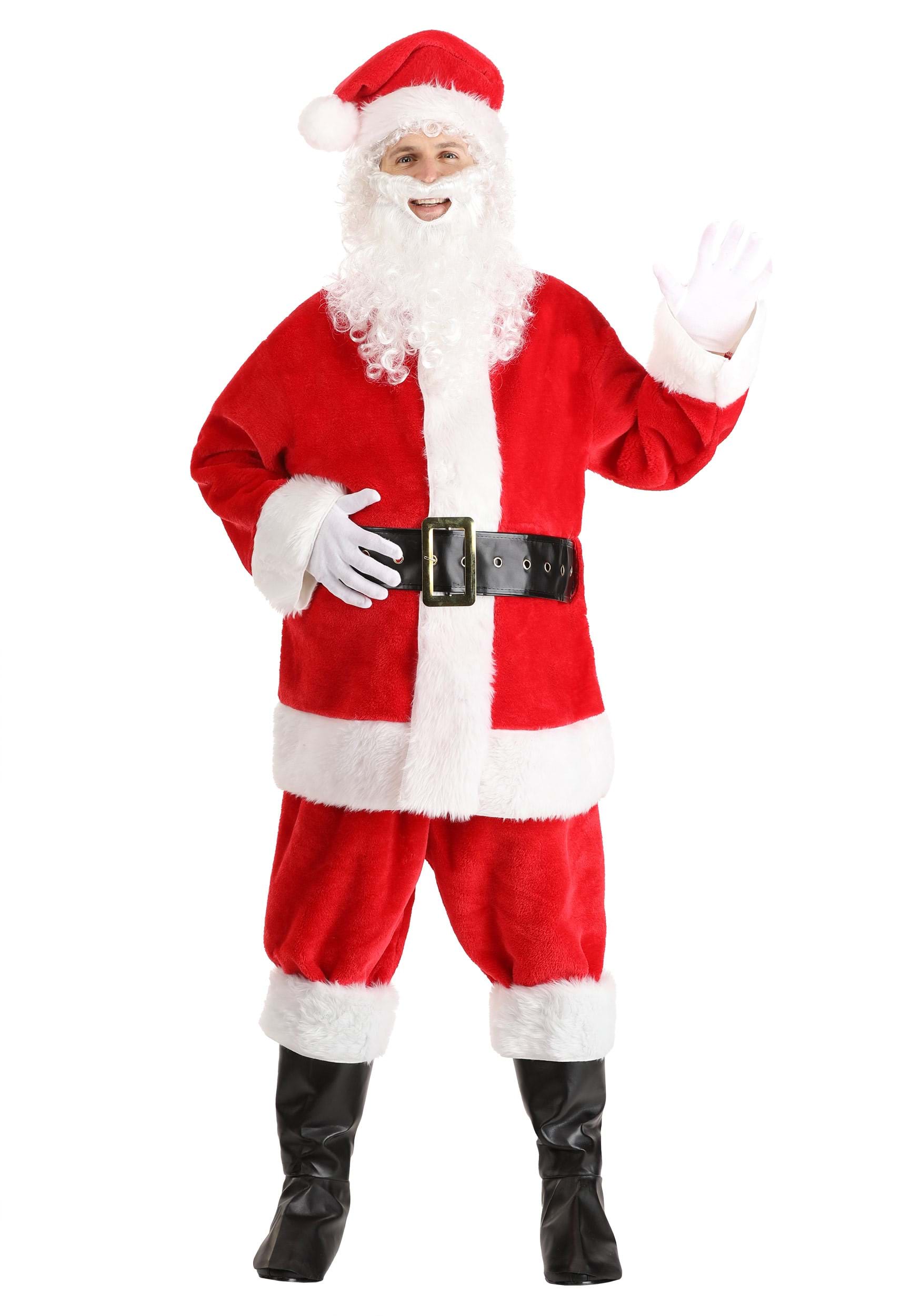Image of Deluxe Red Santa Claus Adult Costume ID FUN1847AD-L
