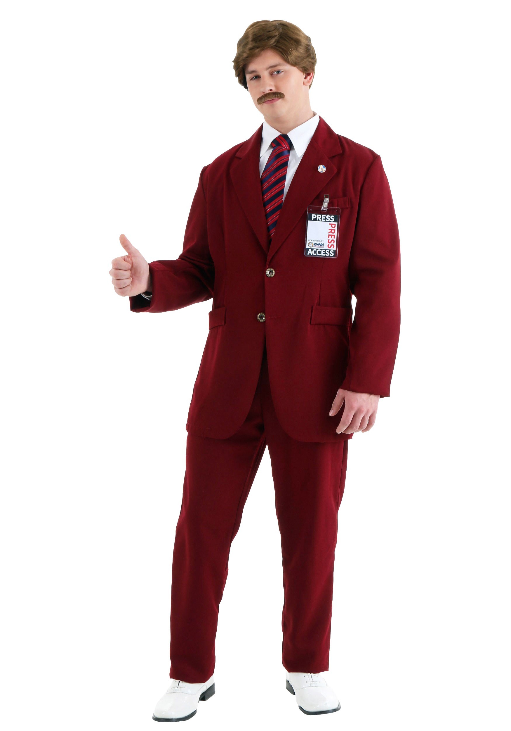 Image of Deluxe Ron Burgundy Costume Suit ID FUN2275AD-XL