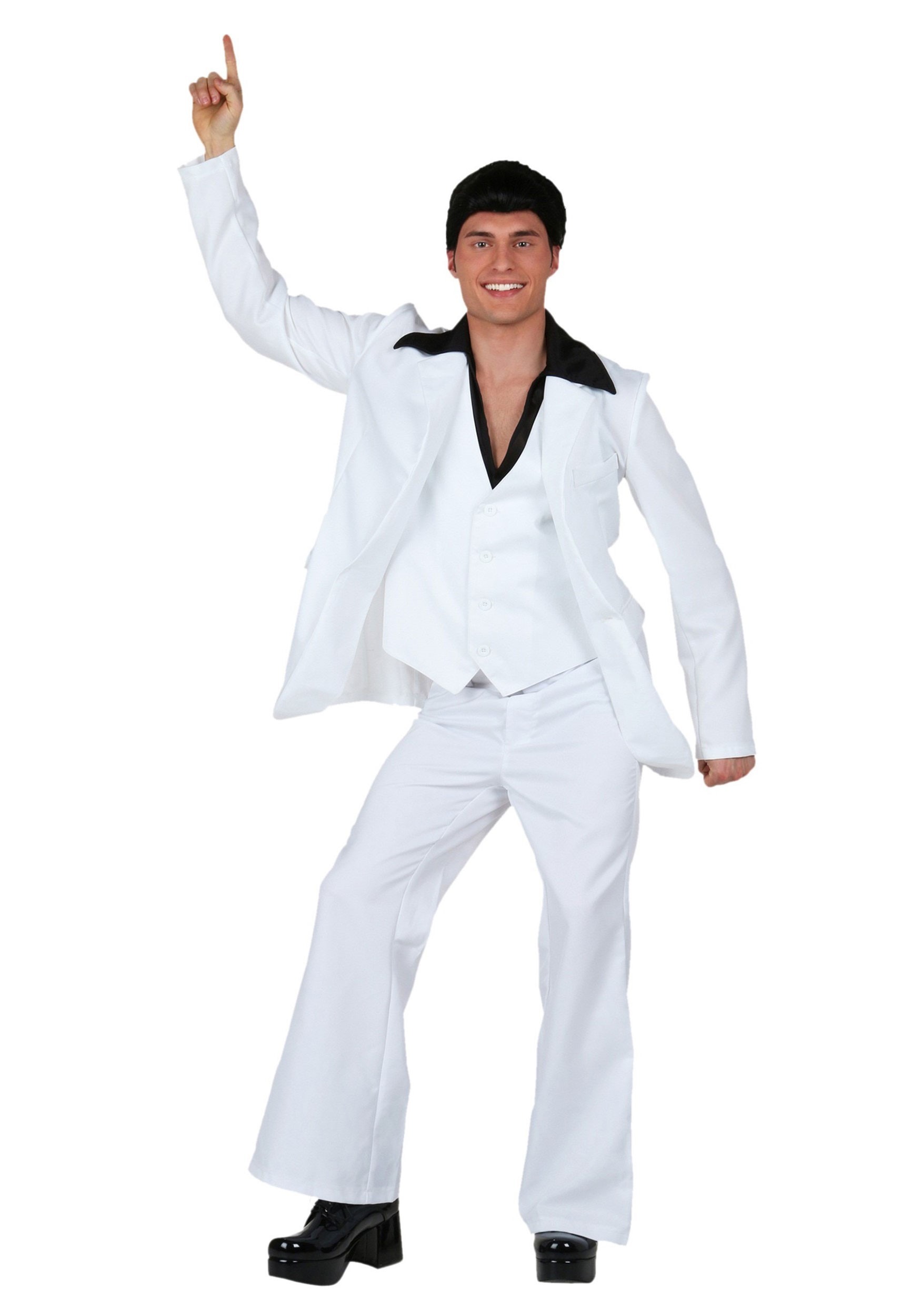 Image of Deluxe Saturday Night Fever Costume for Adults | Movie Costumes ID SAT6022AD-M