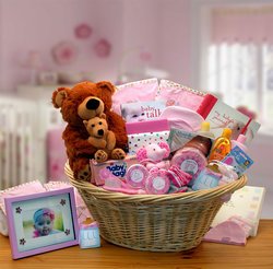 Image of Deluxe Welcome Home Baby Gift Basket