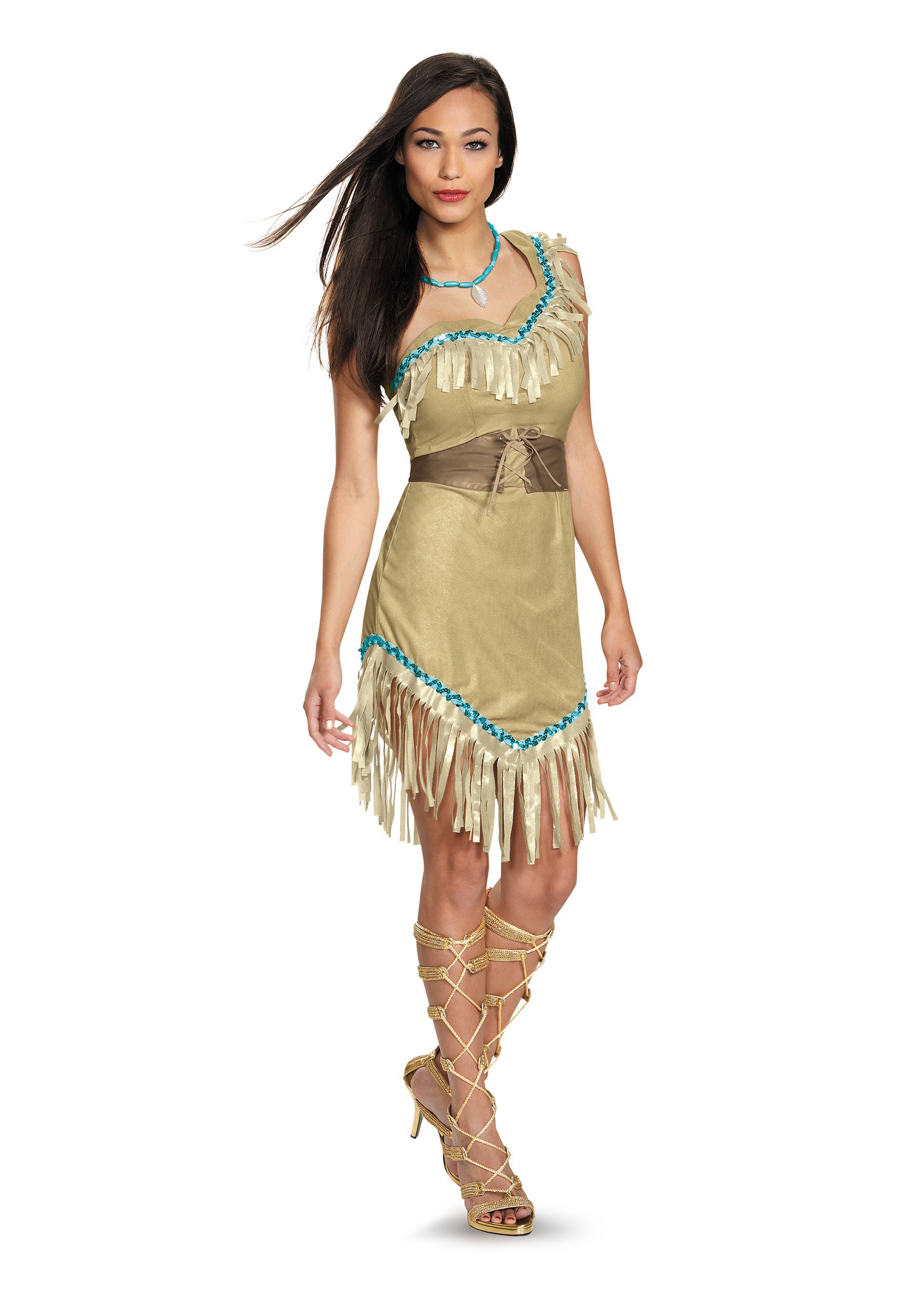 Image of Deluxe Womens Pocahontas Costume ID DI88923-XL