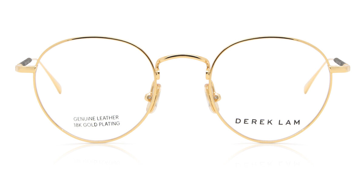 Image of Derek Lam DL285 GDBLK Óculos de Grau Dourados Masculino BRLPT
