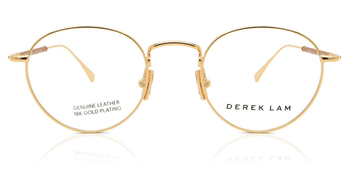 Image of Derek Lam DL285 GDTAN Óculos de Grau Dourados Masculino BRLPT