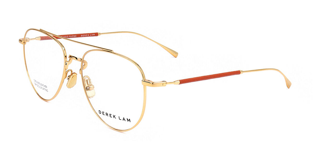 Image of Derek Lam DL290 GDORG 53 Złote Męskie Okulary Korekcyjne PL