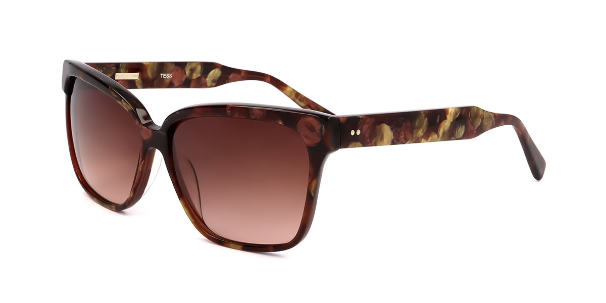 Image of Derek Lam Tess COGNAC 53 Lunettes De Soleil Homme Marrons FR