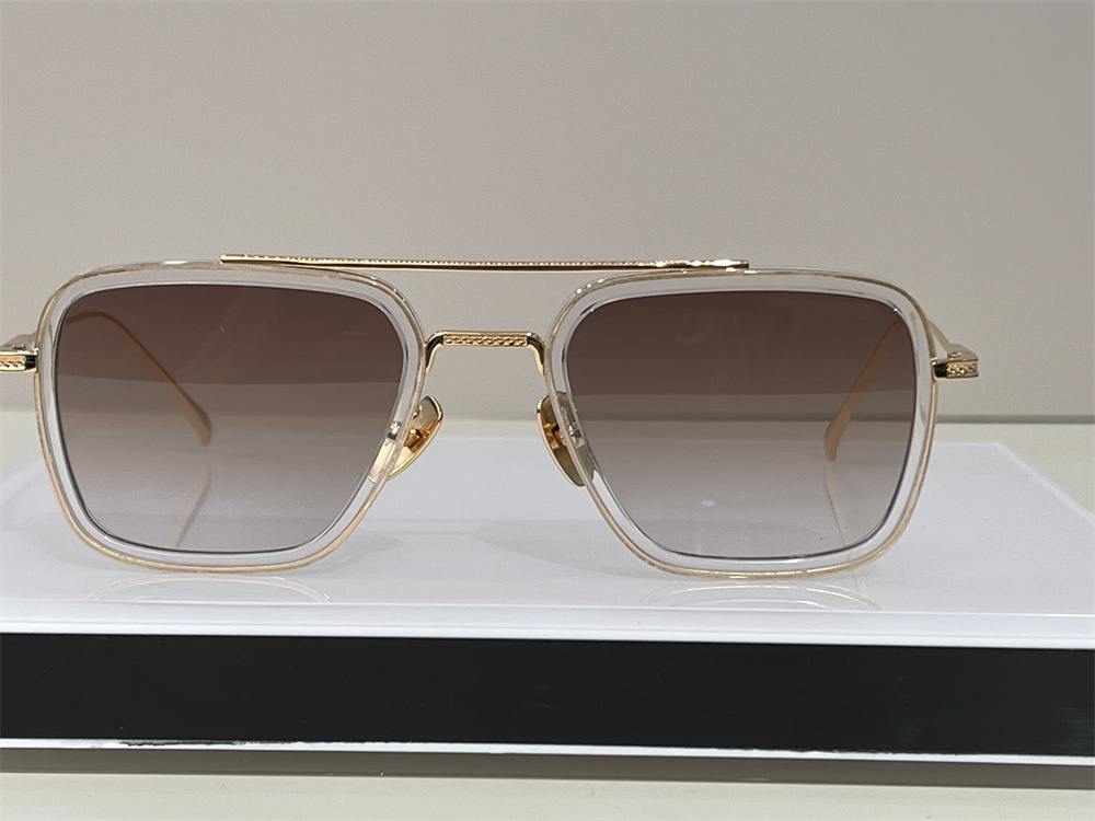 Image of Designer Sunglasses for Men Fashion Brand Style Mens Vintage Retro Sunglass Metal Square Shape Women Gold Frame Unisex Eyewear UV 400 lens 006