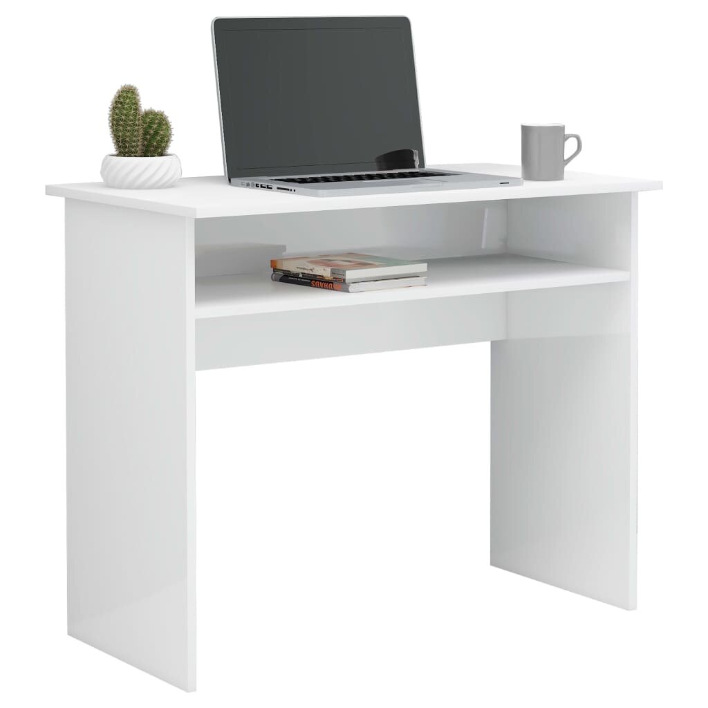 Image of Desk High Gloss White 354"x197"x291" Engineered Wood
