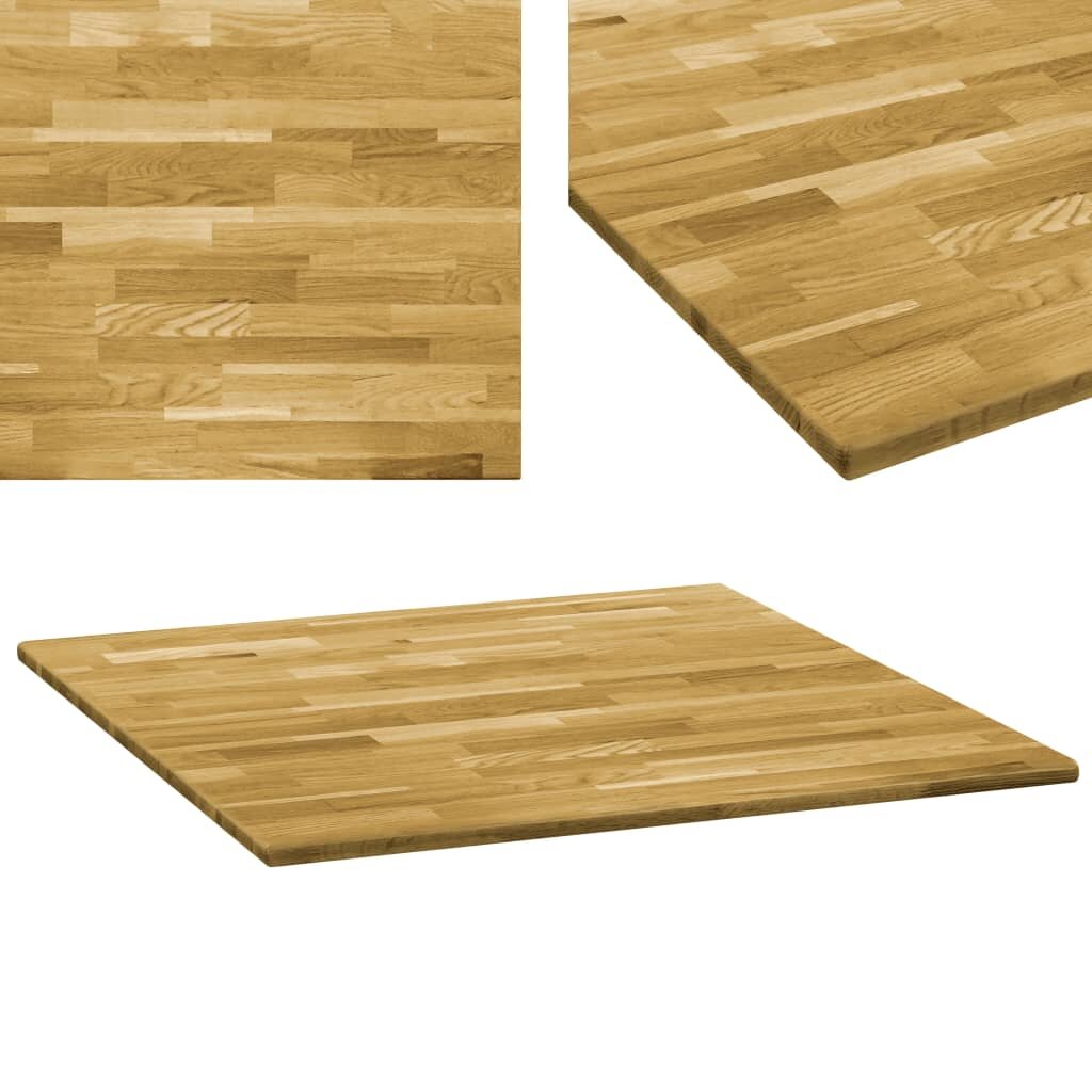 Image of Desk Top Solid Oak Wood Square 09" 315"x315"