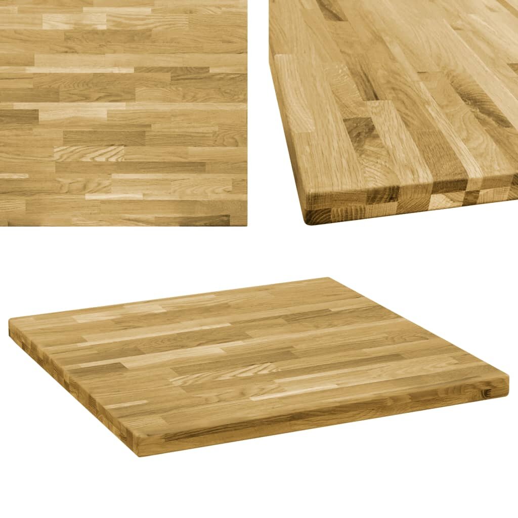 Image of Desk Top Solid Oak Wood Square 17" 315"x315"