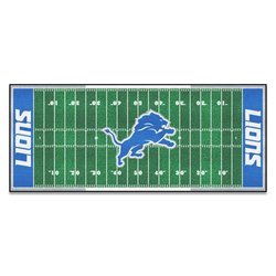 Image of Detroit Lions Football Field Runner Rug