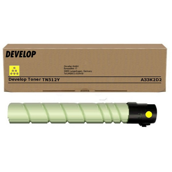 Image of Develop TN-512Y A33K2D2 sárga (yellow) eredeti toner HU ID 6671