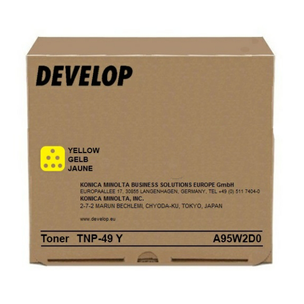 Image of Develop TNP-49Y A95W2D0 žlutý (yellow) originální toner CZ ID 330701