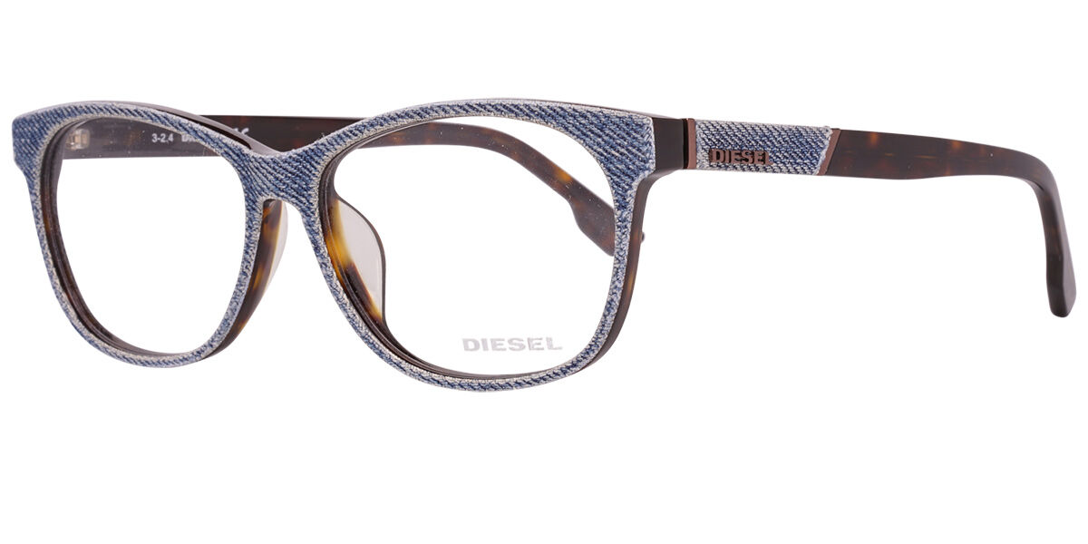 Image of Diesel DL5144D Formato Asiático 056 Óculos de Grau Azuis Masculino BRLPT